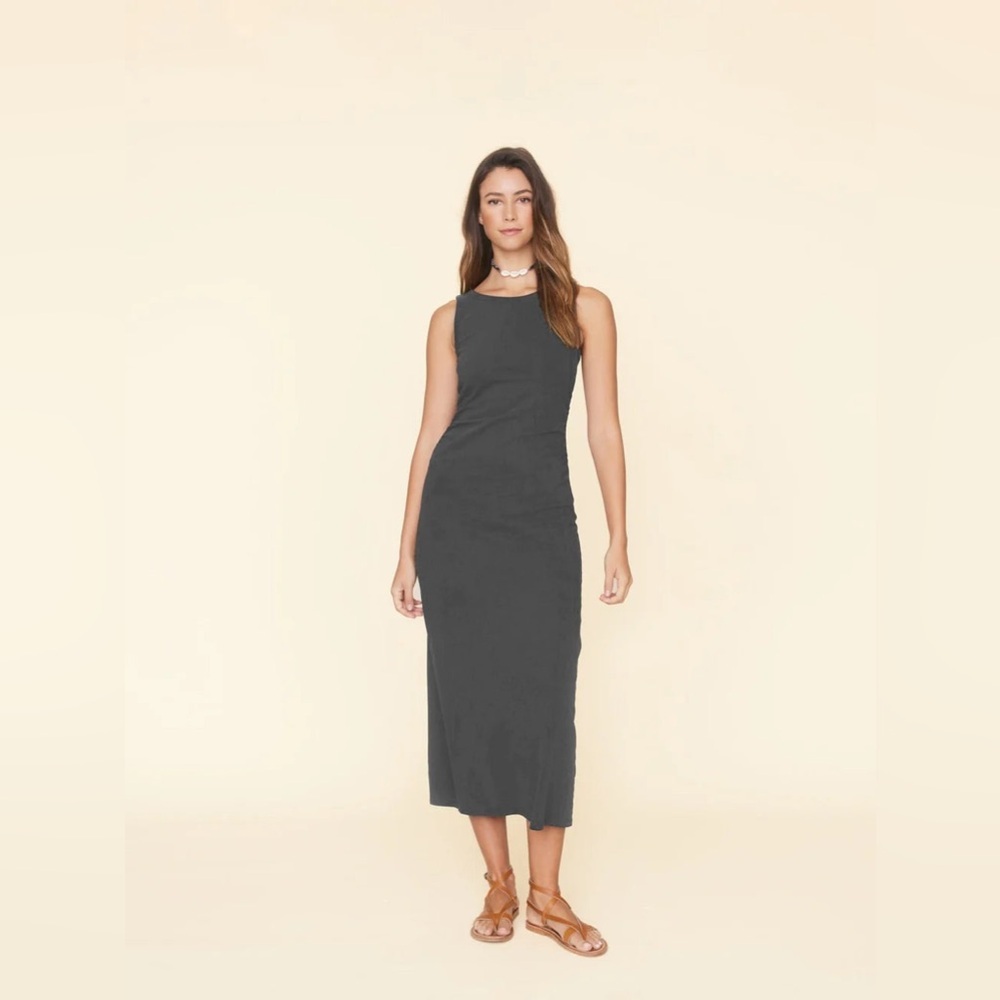 Xirena Pia Sleeveless Maxi Dress Gray Small